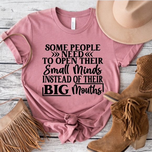 NEW Open Minds Big Mouths Funny Graphic Shirt S-5X - Picture 2 of 4